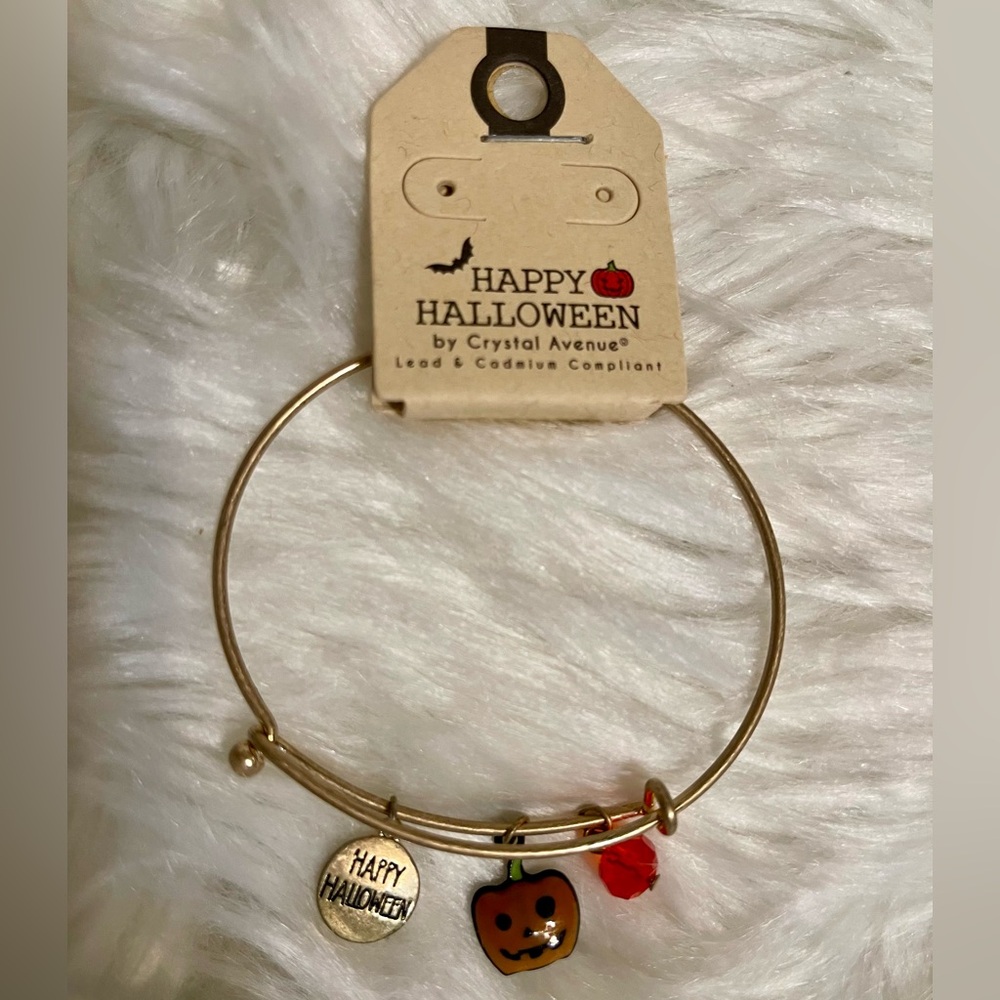 Crystal Avenue Halloween Bangle Bracelet